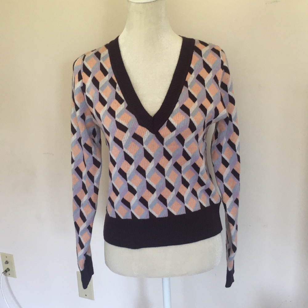 Plum V-Neck Sweater